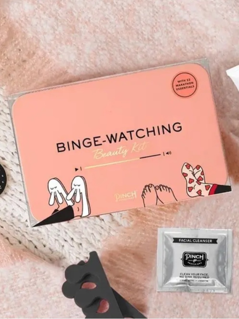 NEW - Pinch Provisions Binge Watching Beauty Gift Set - 22 Essentials Plus Tin!